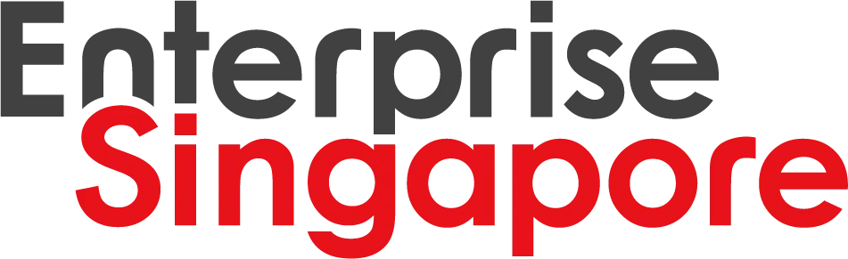 Enterprise Singapore logo, with 'Enterprise' in grey and 'Singapore' in red text.