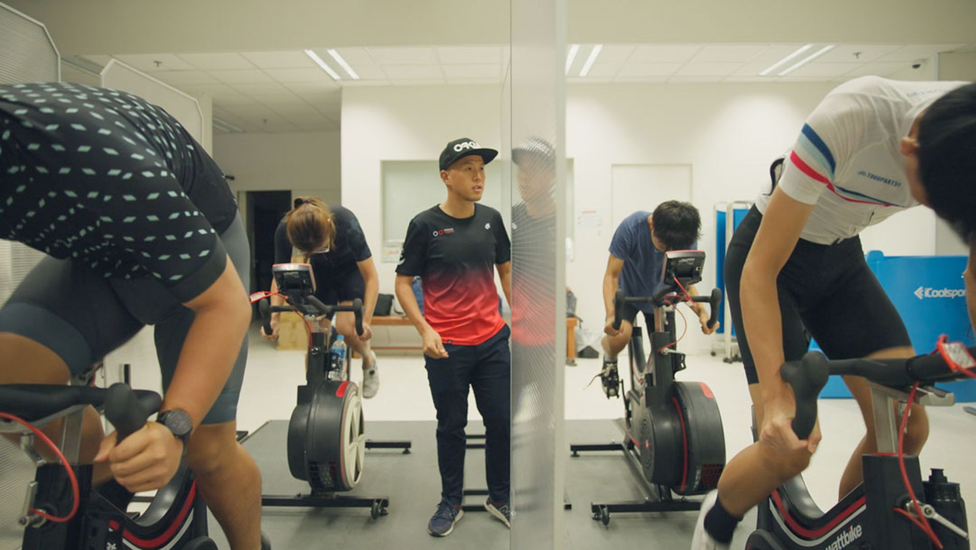 SEA Games gold medallist Calvin Sim in action at the Singapore Sport Institute, where he identifies talent to produce winning athletes.