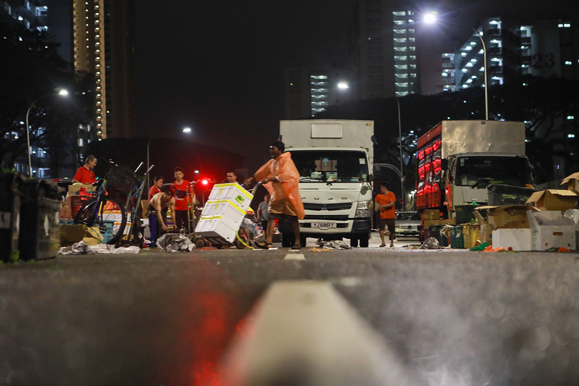 It’s business as usual on a rainy night on March 4.