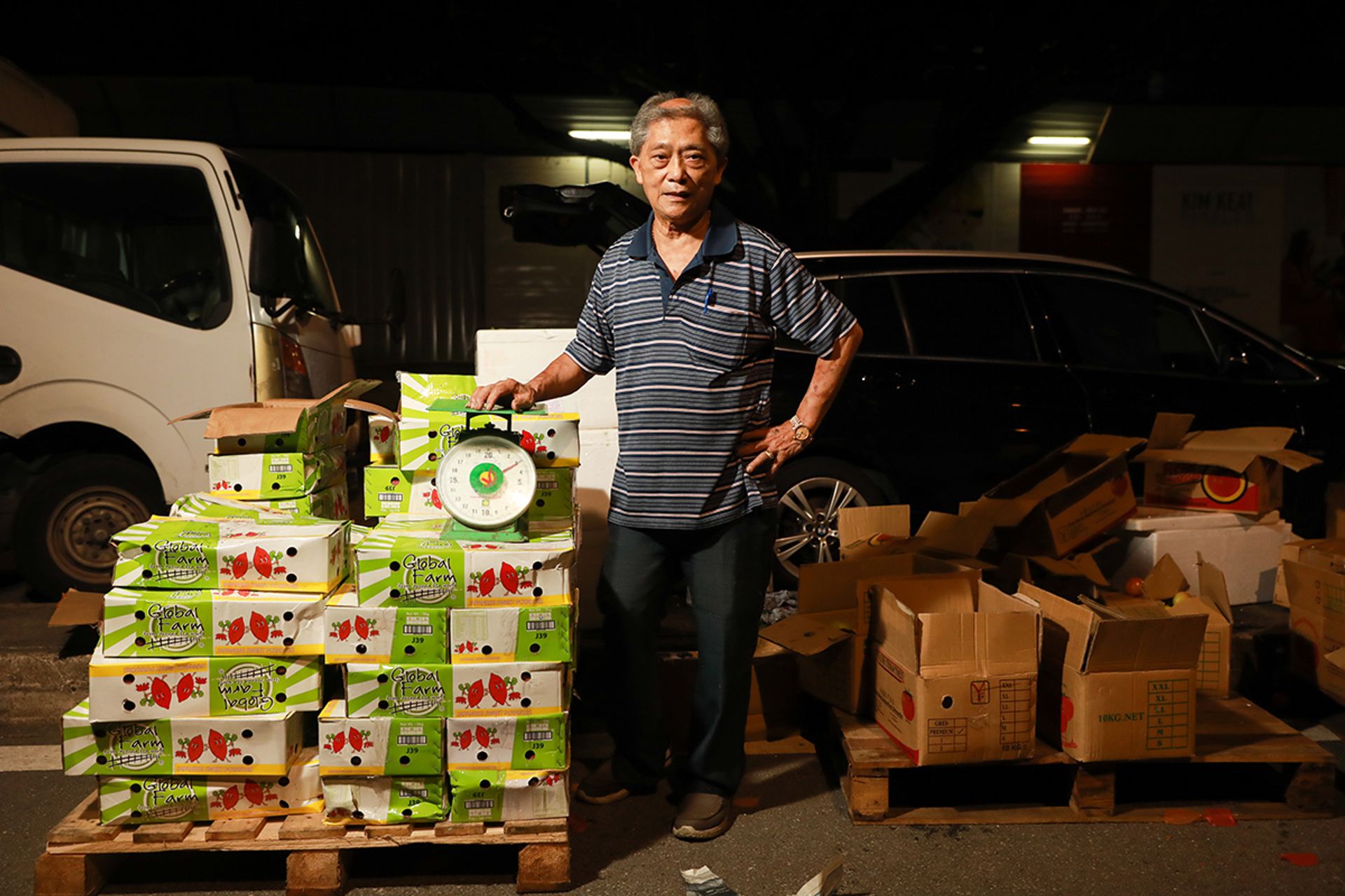 Mr Ong Eng Seng at his makeshift stall on June 30. “All the old people are gone, it’s just me left,” he said. “I grew up here, of course I’ll miss this place very much.”