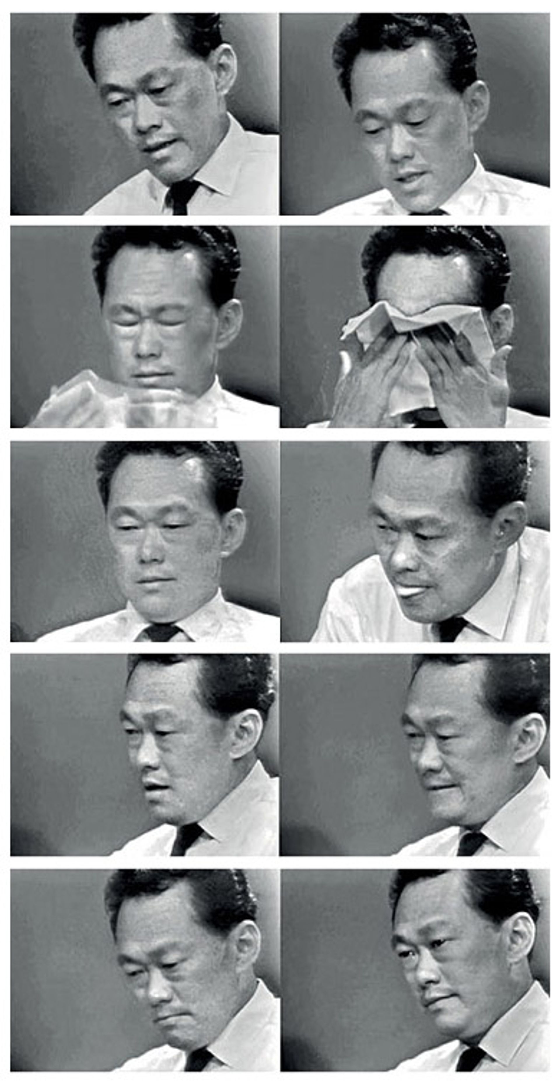 “When Singapore broke away from Malaysia, he broke down and asked the TV cameras to stop for a while. I remembered his coming upstairs (we were at Sri Temasek then) and telling me, ‘Well, I’ve made an exhibition of myself’. He sounded rueful, and I didn’t quite grasp the significance of what had happened until I watched the TV thing. I didn’t know that he’d broken down and wept. He didn’t tell me.” – Mrs Lee in her oral history interview in 1981 on her husband breaking down during the announcement of Singapore’s independence.
