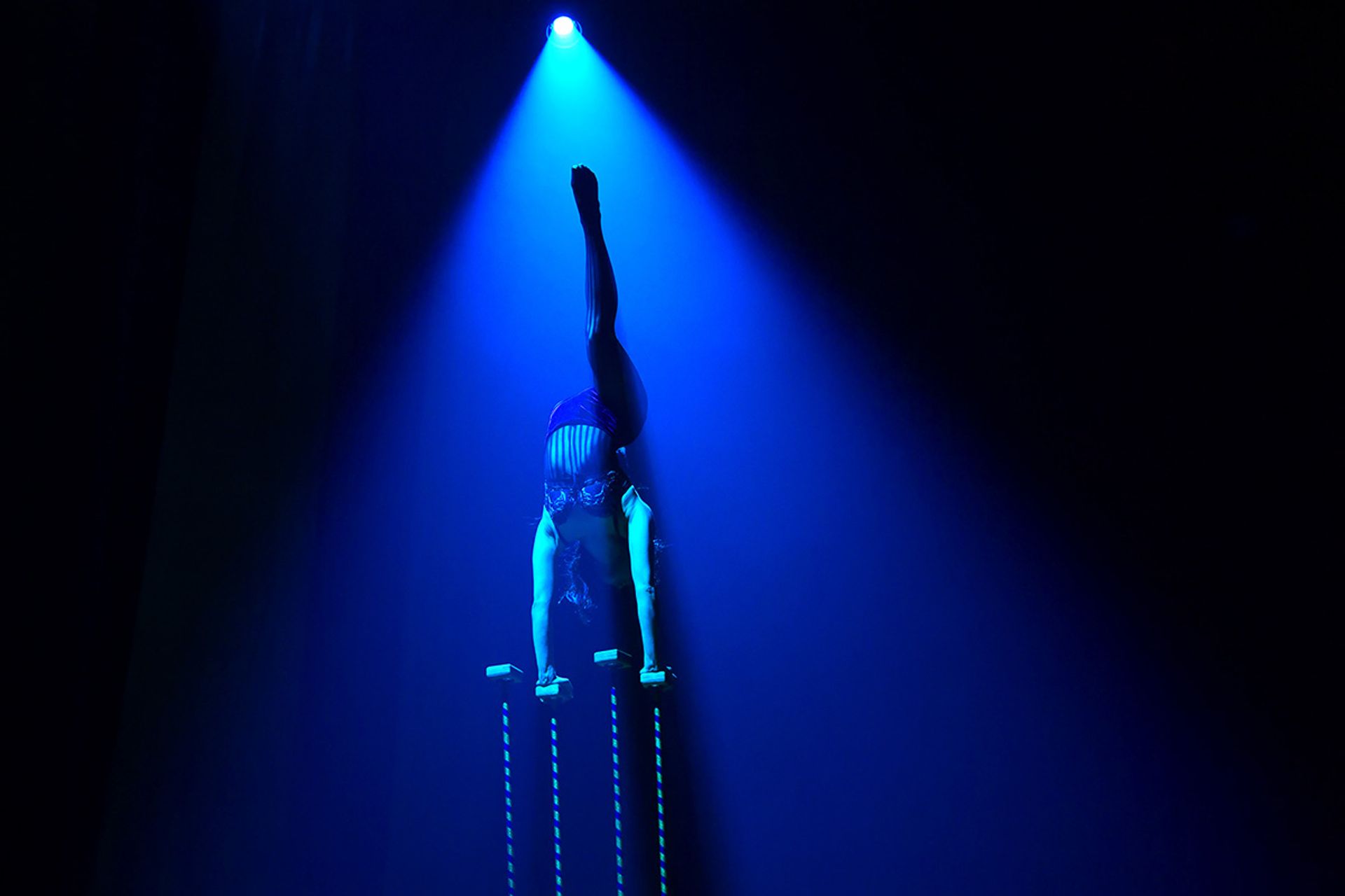 Ms Wan takes on the roles of acrobat, Latin dancer, contortionist, aerialist and creative director.