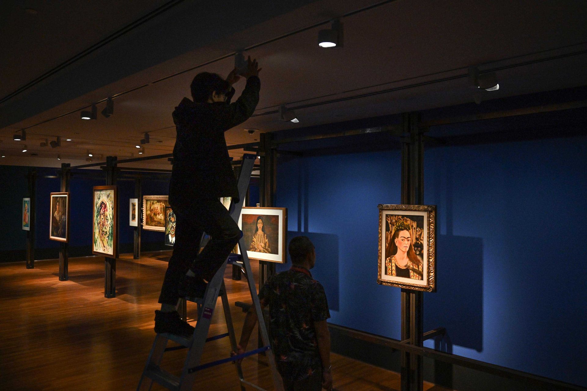 As Frida Kahlo’s works are considered artistic monuments, the curators had to negotiate with Mexico's National Institute of Fine Arts and Literature before securing this painting of hers from the Robert Brady Museum.