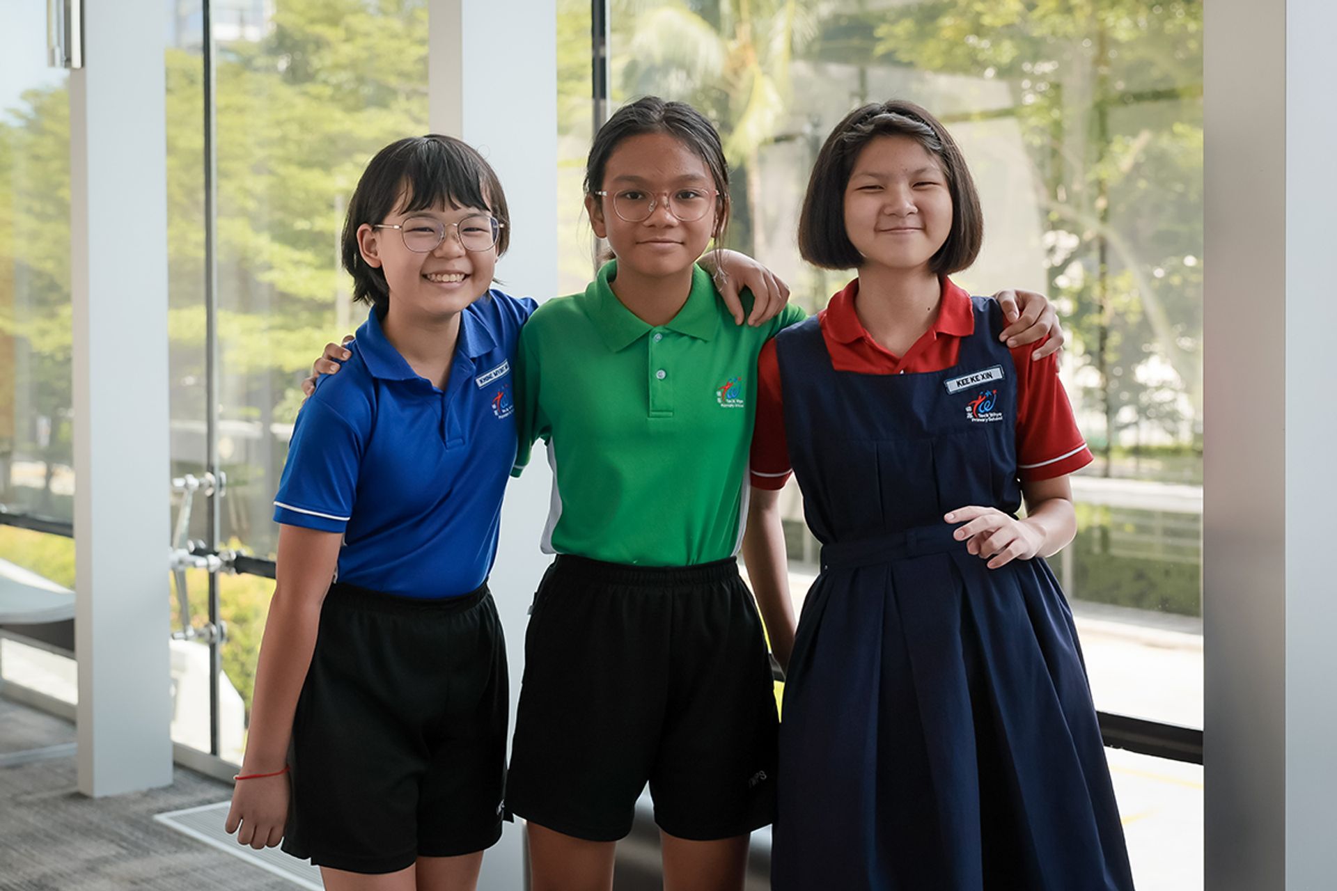 Topping the primary school category: Teck Whye Primary’s (from left) Khine Myint Mo, 10, Nur Layla Mohd Sharil, 10, and Kee Ke Xin, 12, with the highest number of research-grade observations.