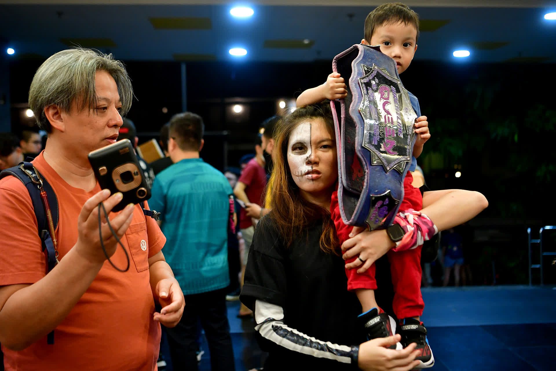 Lee and her fellow wrestlers make extra income from the sale of their merchandise.