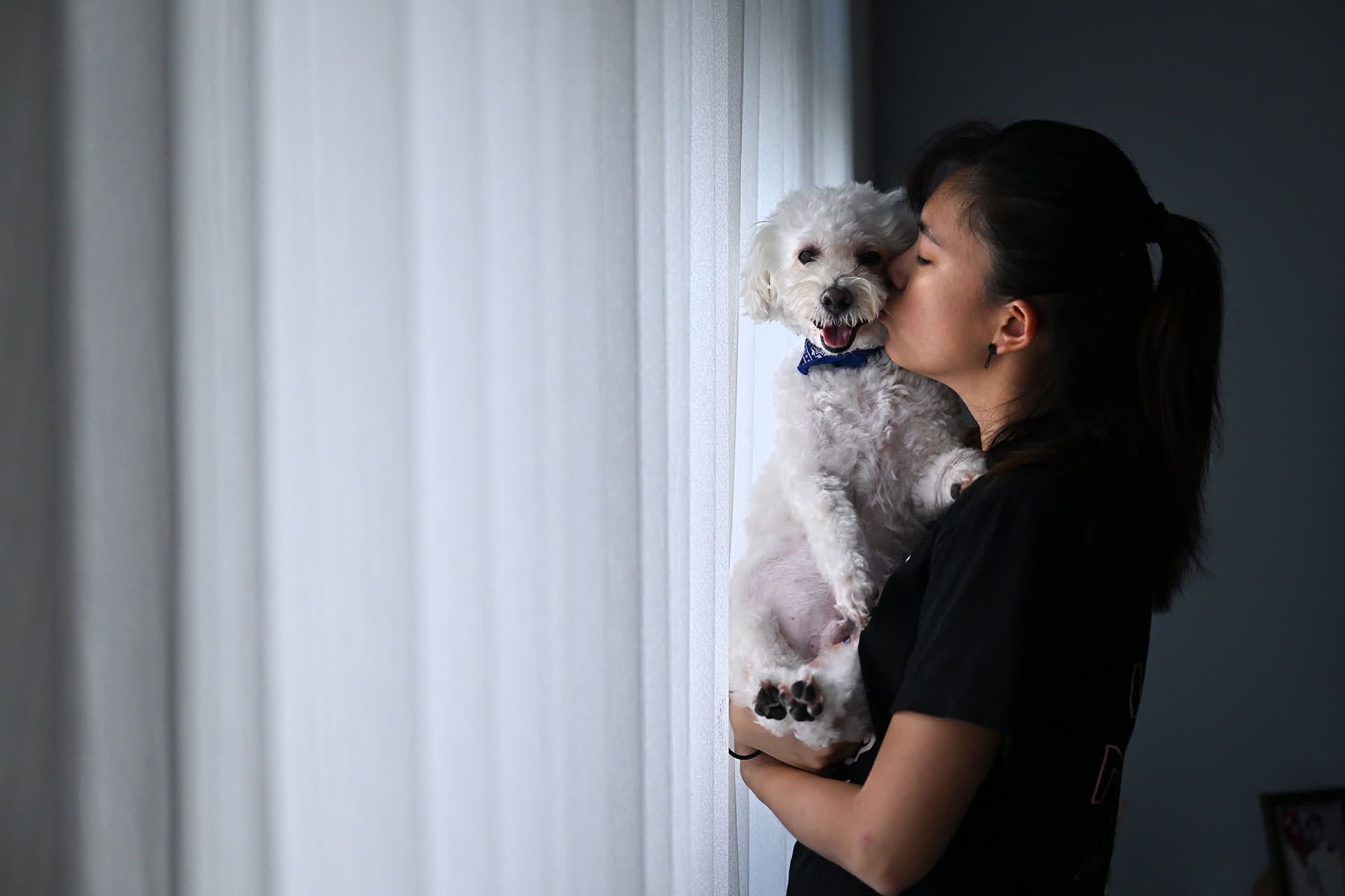 One of her favourite pastimes is hanging out with her 10-year-old dog, Cookie.