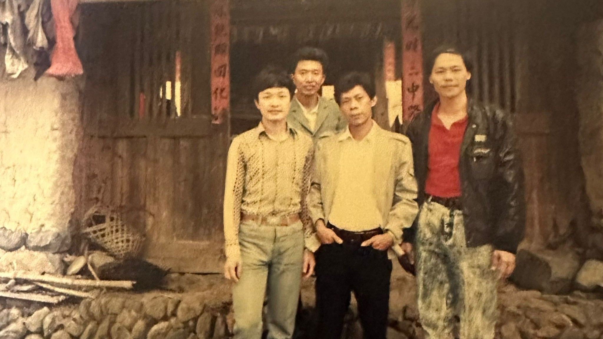 Dressed in a red shirt, Mr Aw finally met the uncles and cousins he had known only through letters.