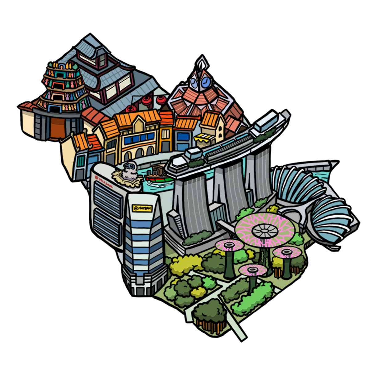 town illustration