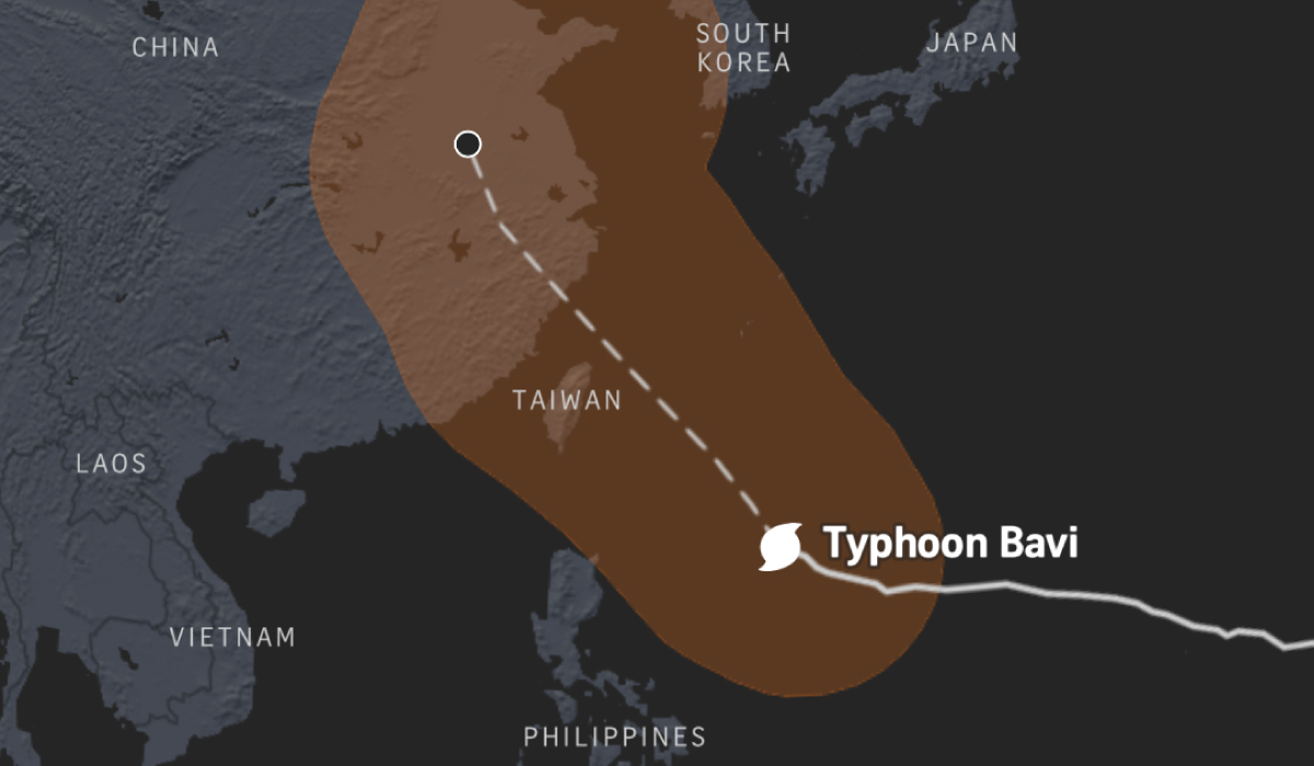 Typhoon Bavi: Track the cyclone's path | The Straits Times