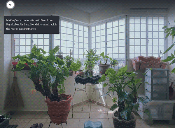 Screen recordings of the webpage being scrolled, showing the household’s data presentation.