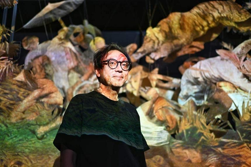 artist ho tzu nyen’s solo at singapore art museum unleashes the tigers in asia’s dark history
